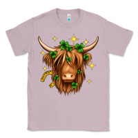Lilac St. Patrick's Day Highland Cow Classic Tee - Neo Western