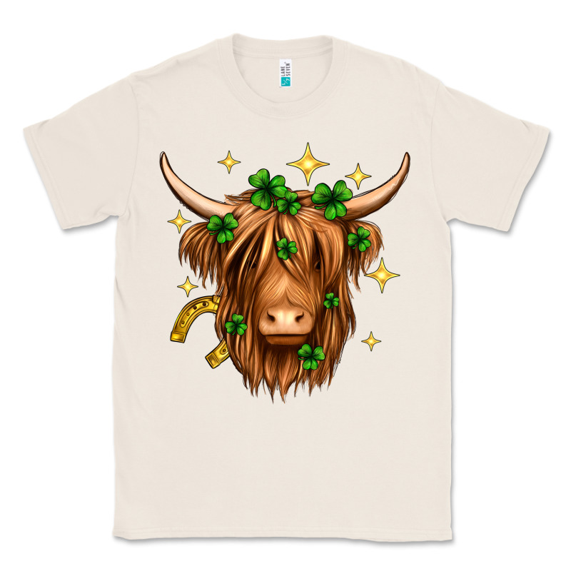 St. Patrick's Day Highland Cow Classic Tee by Neo Western | Teevron