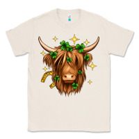Natural St. Patrick's Day Highland Cow Classic Tee - Neo Western