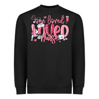 Black one loved nurse valentine's day Heavyweight Sweatshirt - MaliasSmallBusiness
