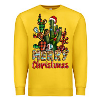Lemon merry christmas cactus western Premium Sweatshirt - BarkalooDesign
