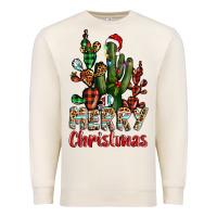 Sandshell merry christmas cactus western Premium Sweatshirt - BarkalooDesign