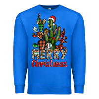 True Royal merry christmas cactus western Premium Sweatshirt - BarkalooDesign