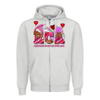 Dove Grey valentines day rca resident care assistant Zipper Hoodie - AdoDesignShop