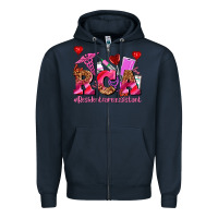 Navy valentines day rca resident care assistant Zipper Hoodie - AdoDesignShop