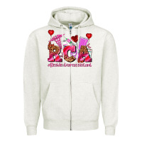 Oatmeal Heather valentines day rca resident care assistant Zipper Hoodie - AdoDesignShop