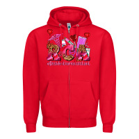 Red valentines day rca resident care assistant Zipper Hoodie - AdoDesignShop