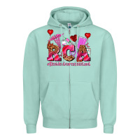 Seafoam valentines day rca resident care assistant Zipper Hoodie - AdoDesignShop