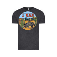 Vintage Black i can dig it armadillo Vintage Tee - BarkalooDesign