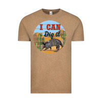 Vintage Coffee i can dig it armadillo Vintage Tee - BarkalooDesign
