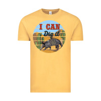 Vintage Mustard i can dig it armadillo Vintage Tee - BarkalooDesign