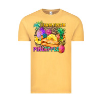 Vintage Mustard farm fresh pineapple Vintage Tee - Zillion Design Studio