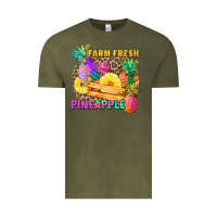 Vintage Olive farm fresh pineapple Vintage Tee - Zillion Design Studio