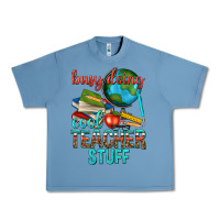 Pebble Blue busy doing cool teacher stuff Urban Heavy Tee - texasbilliewilder