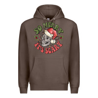 Coffee so merry it's scary Premium Hoodie - MaliasSmallBusiness