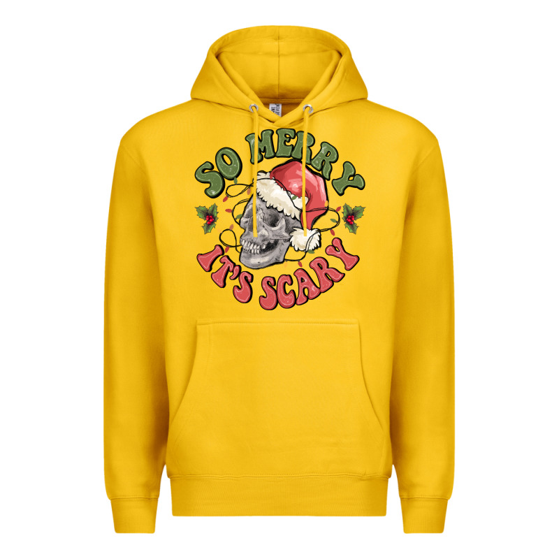 So Merry It's Scary Premium Hoodie by MaliasSmallBusiness | Teevron