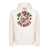 Pale Pink so merry it's scary Premium Hoodie - MaliasSmallBusiness