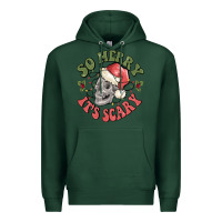 Sports Green so merry it's scary Premium Hoodie - MaliasSmallBusiness