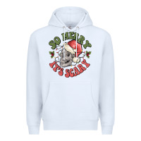 White so merry it's scary Premium Hoodie - MaliasSmallBusiness