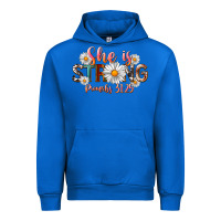 Cobalt Western She Is Strong Urban Hoodie - LillyAllenDesigns