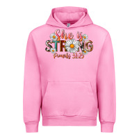 Fuchsia Pink Western She Is Strong Urban Hoodie - LillyAllenDesigns