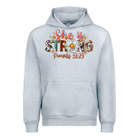 Heather Grey Western She Is Strong Urban Hoodie - LillyAllenDesigns
