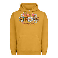 Pigment Peanut Butter Western She Is Strong Urban Hoodie - LillyAllenDesigns
