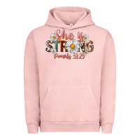 Pigment Salmon Western She Is Strong Urban Hoodie - LillyAllenDesigns