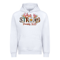 White Western She Is Strong Urban Hoodie - LillyAllenDesigns