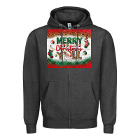 Charcoal Heather merry christmas y'all tumbler Zipper Hoodie - BundleAndBundleShop