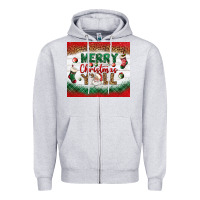 Heather Grey merry christmas y'all tumbler Zipper Hoodie - BundleAndBundleShop