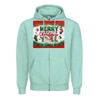Seafoam merry christmas y'all tumbler Zipper Hoodie - BundleAndBundleShop