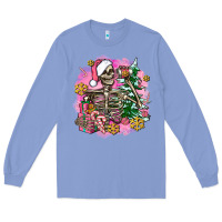 Colony Blue pink coffee gifts christmas skeleton coffee Long Sleeve Tee - AdoDesignShop