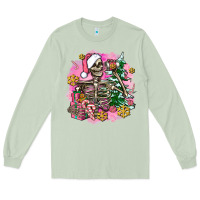 Matcha pink coffee gifts christmas skeleton coffee Long Sleeve Tee - AdoDesignShop