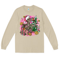 Mushroom pink coffee gifts christmas skeleton coffee Long Sleeve Tee - AdoDesignShop