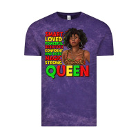 Cloud Purple black queen quotes juneteenth Vintage Tee - texasbilliewilder