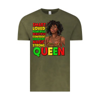 Vintage Olive black queen quotes juneteenth Vintage Tee - texasbilliewilder