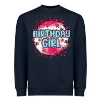 Navy birthday girl Heavyweight Sweatshirt - MaliasSmallBusiness