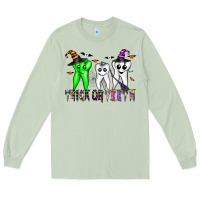 Matcha trick or teeth Long Sleeve Tee - CowhideDigitalArt