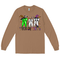 Toasted Coconut trick or teeth Long Sleeve Tee - CowhideDigitalArt