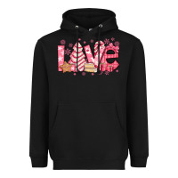 Black love pink christmas tree cake Heavyweight Hoodie - Jasminsmagicworld