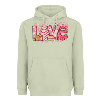 Matcha love pink christmas tree cake Heavyweight Hoodie - Jasminsmagicworld