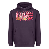 Plum love pink christmas tree cake Heavyweight Hoodie - Jasminsmagicworld