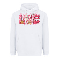 White love pink christmas tree cake Heavyweight Hoodie - Jasminsmagicworld