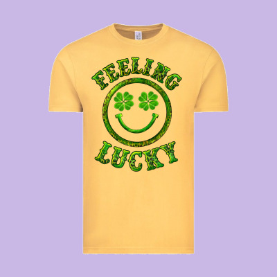 Vintage Tee feeling lucky with leopard