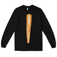 Black wooden baseball Long Sleeve Tee - FaDigitalArtStudio