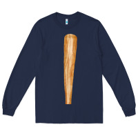 Navy wooden baseball Long Sleeve Tee - FaDigitalArtStudio