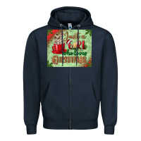 Navy just a girl who loves christmas mousepad Zipper Hoodie - BundleAndBundleShop