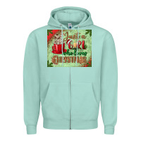 Seafoam just a girl who loves christmas mousepad Zipper Hoodie - BundleAndBundleShop