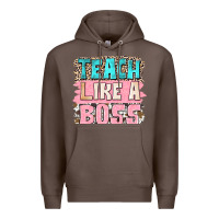 Coffee teach like a boss Premium Hoodie - NancyCooperArtShop